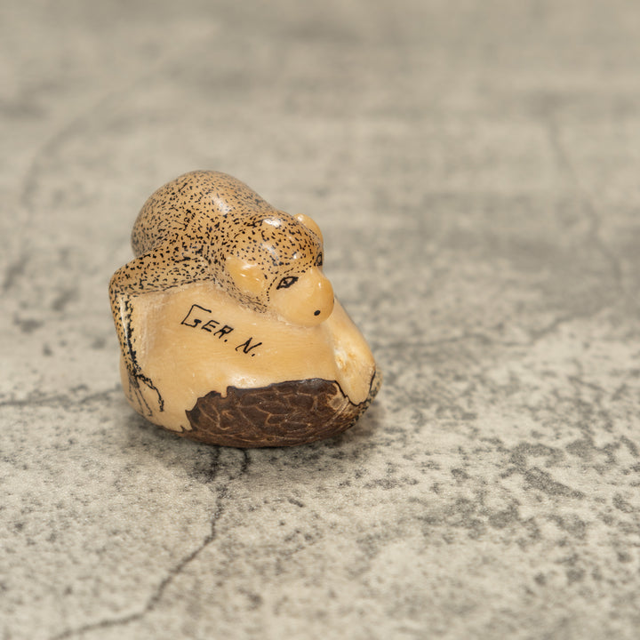 Rainforest Monkey Tagua Nut Carving