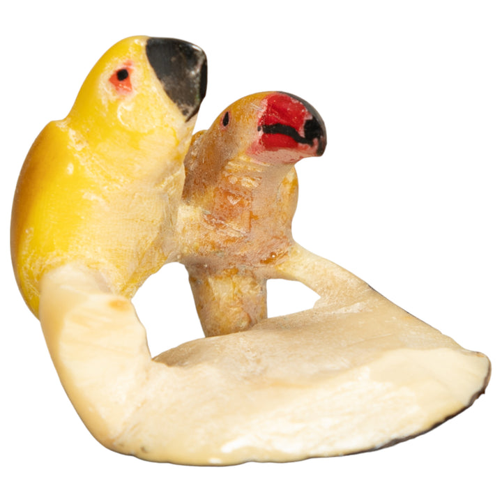 Vintage Two Bird Tagua Nut Carving