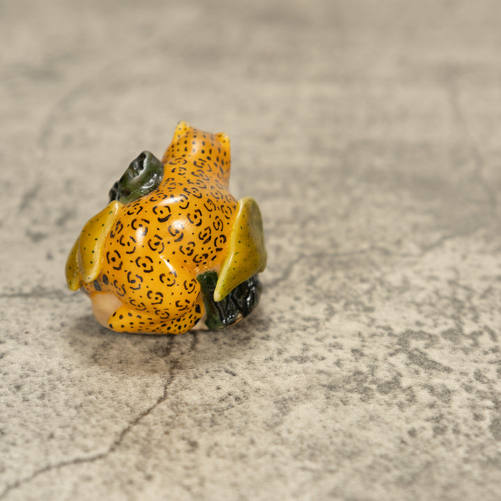Ocelot Cat Tagua Nut Carving