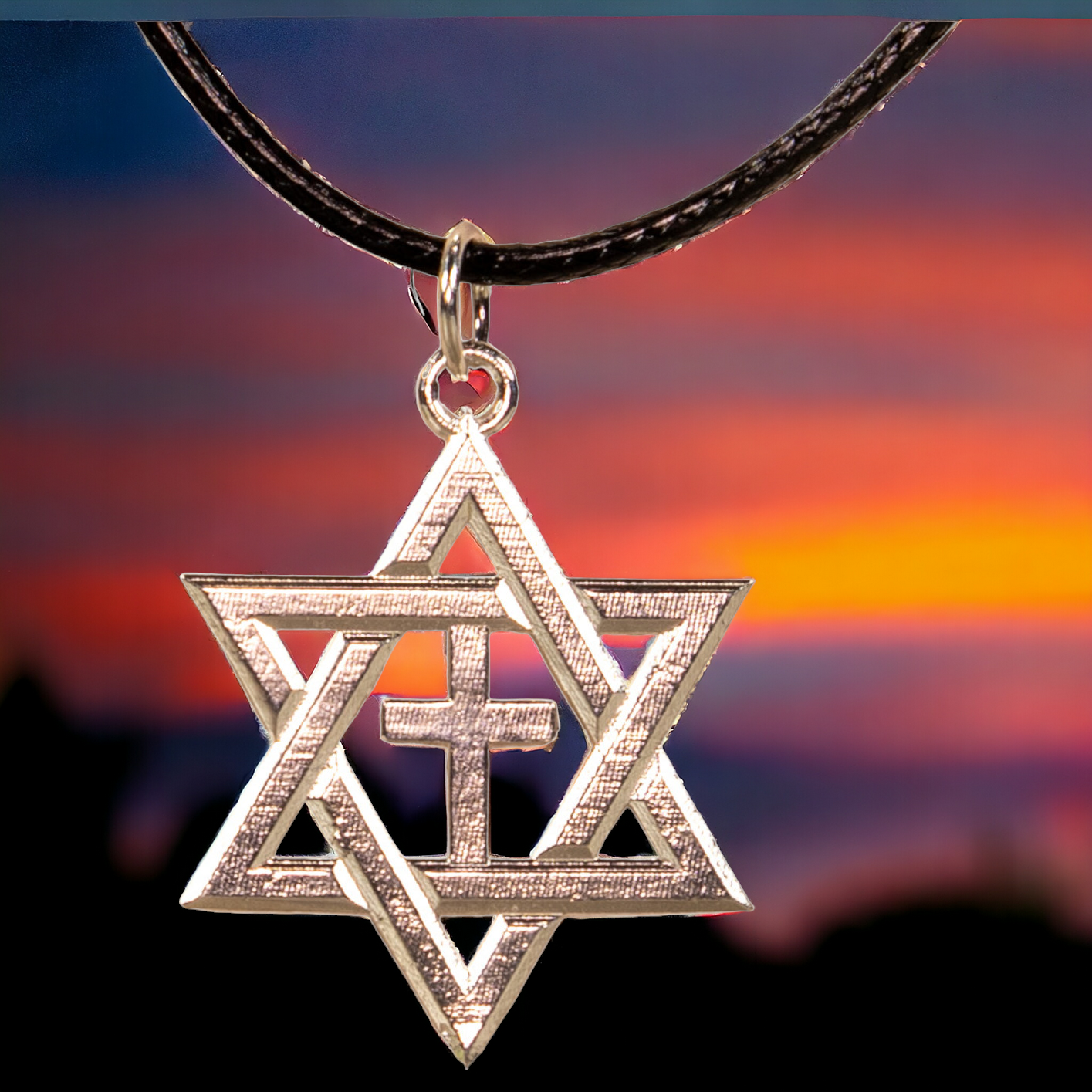 Judeo-Christian Sterling Silver Pendant