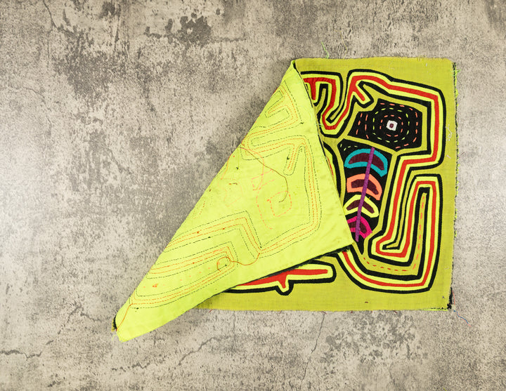 Red And Chartreuse Jungle Critters Climbing To The Sky Mola