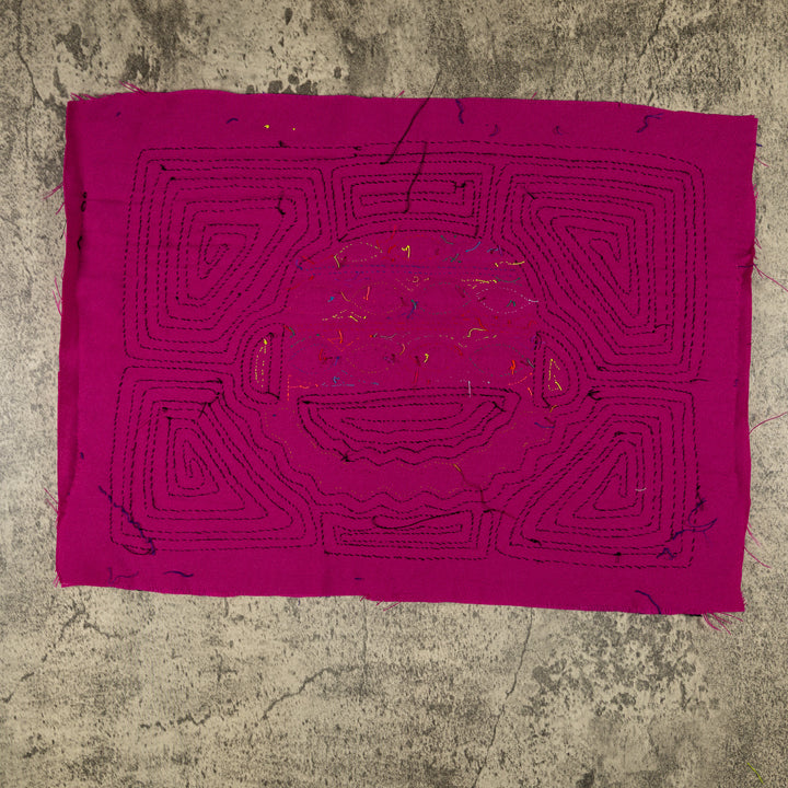 Magenta Easter Basket Piled With Eggs Mola