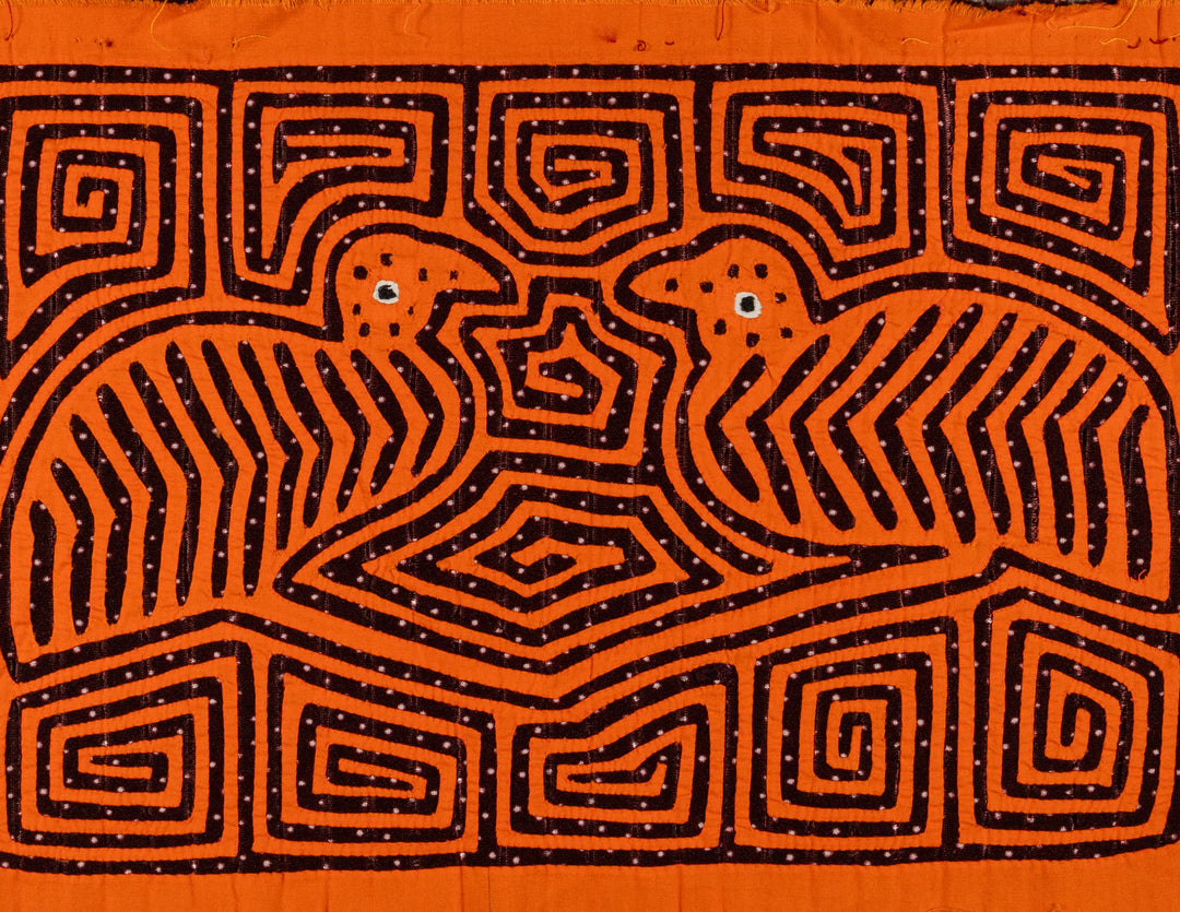 Orange And Black Pok-a-dot Quail Bird Mola