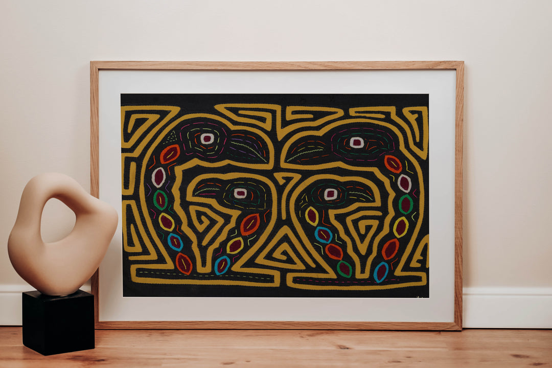 Black And Gold Bird Family Affair Mola