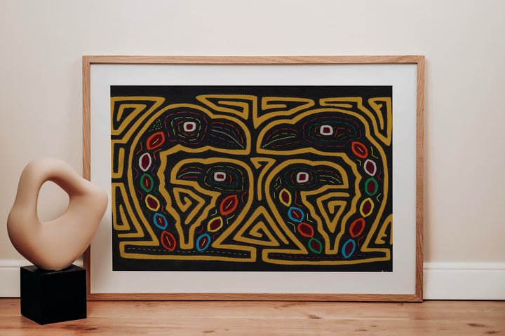 Black And Gold Bird Family Affair Mola