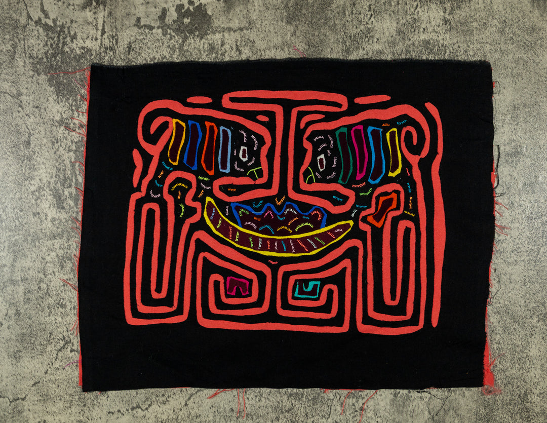 Black And Orange Optical Illusion Mola