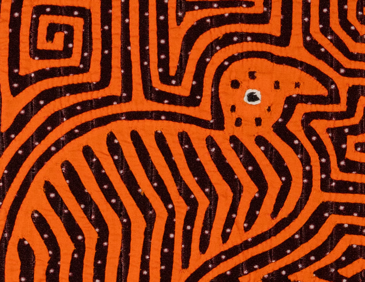 Orange And Black Pok-a-dot Quail Bird Mola