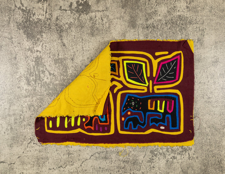 Burgundy And Gold Critter And Bird Mola
