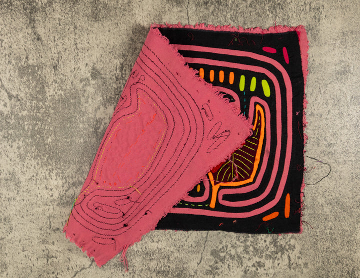 Black And Pink Jungle Bird Mola
