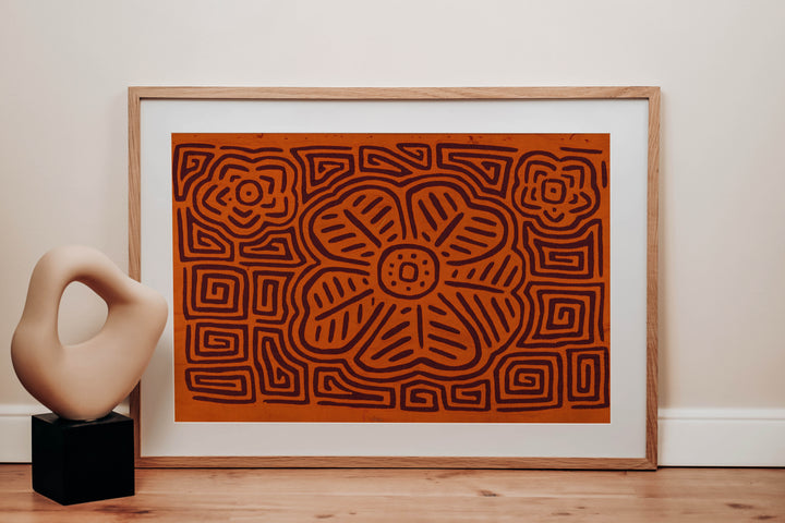 Orange And Brown Sunflower Mola