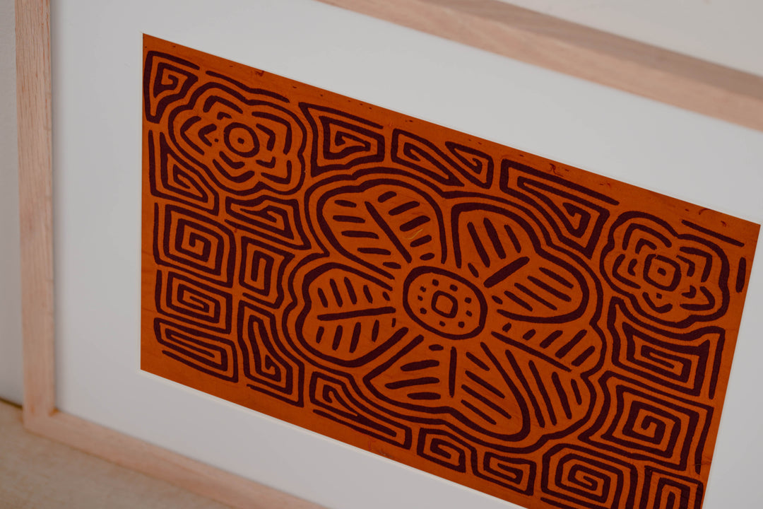 Orange And Brown Sunflower Mola