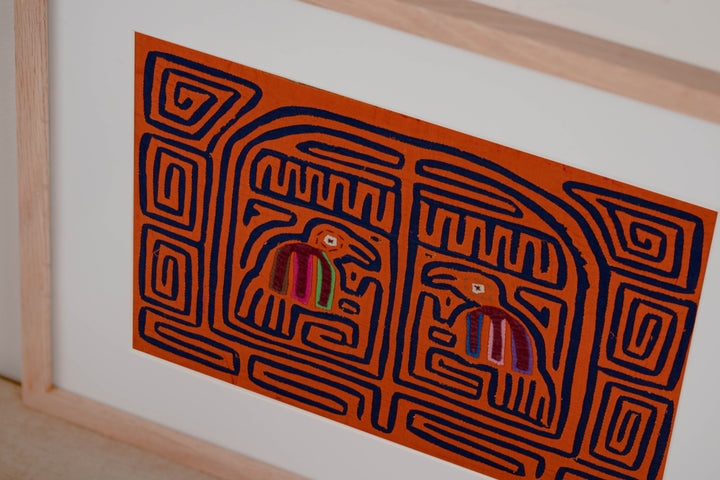 Orange And Blue Birdcage Mola
