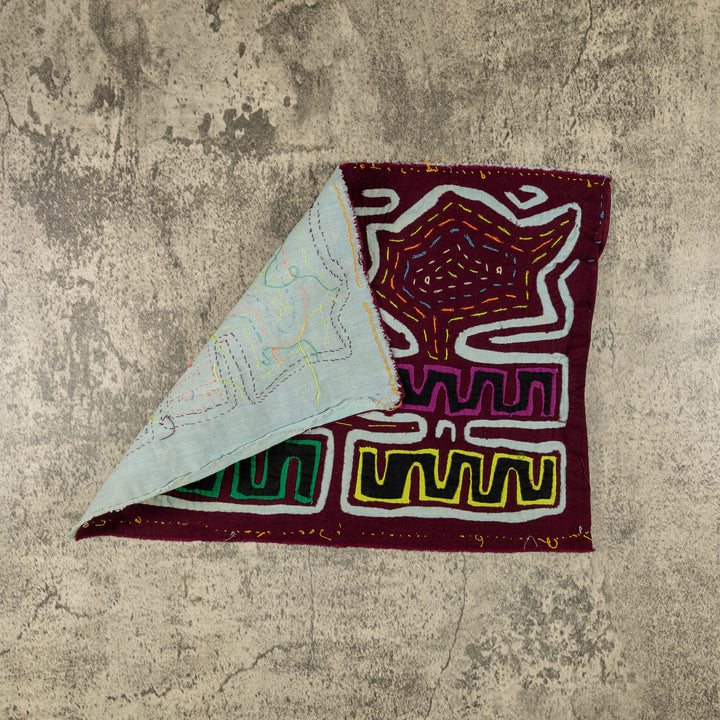 Burgundy And Blue Twin Sisters Mola