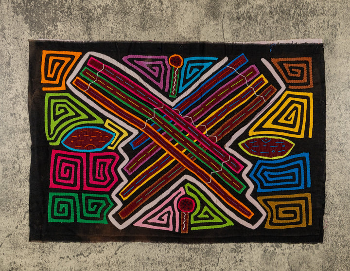 Rainbow Of Color San Blas Island Flute Mola