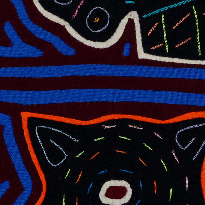Burgundy And Blue Puppy Dog Mola