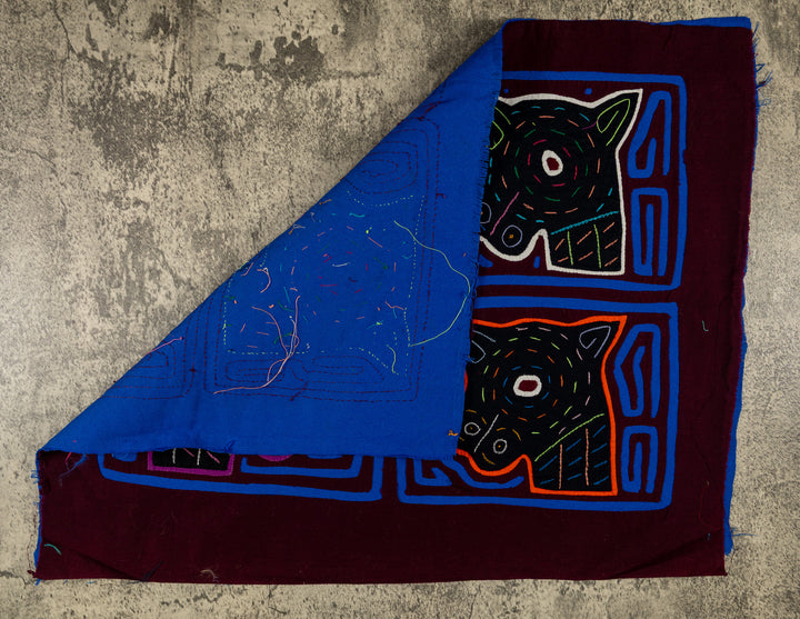 Burgundy And Blue Puppy Dog Mola