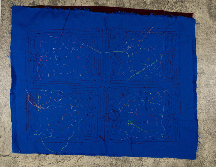 Burgundy And Blue Puppy Dog Mola