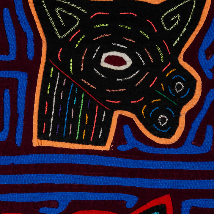 Burgundy And Blue Puppy Dog Mola