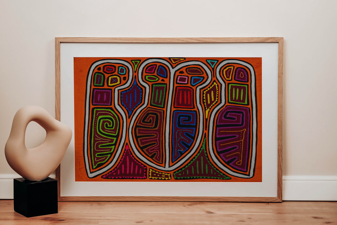 Orange And White Machete Knife Mola