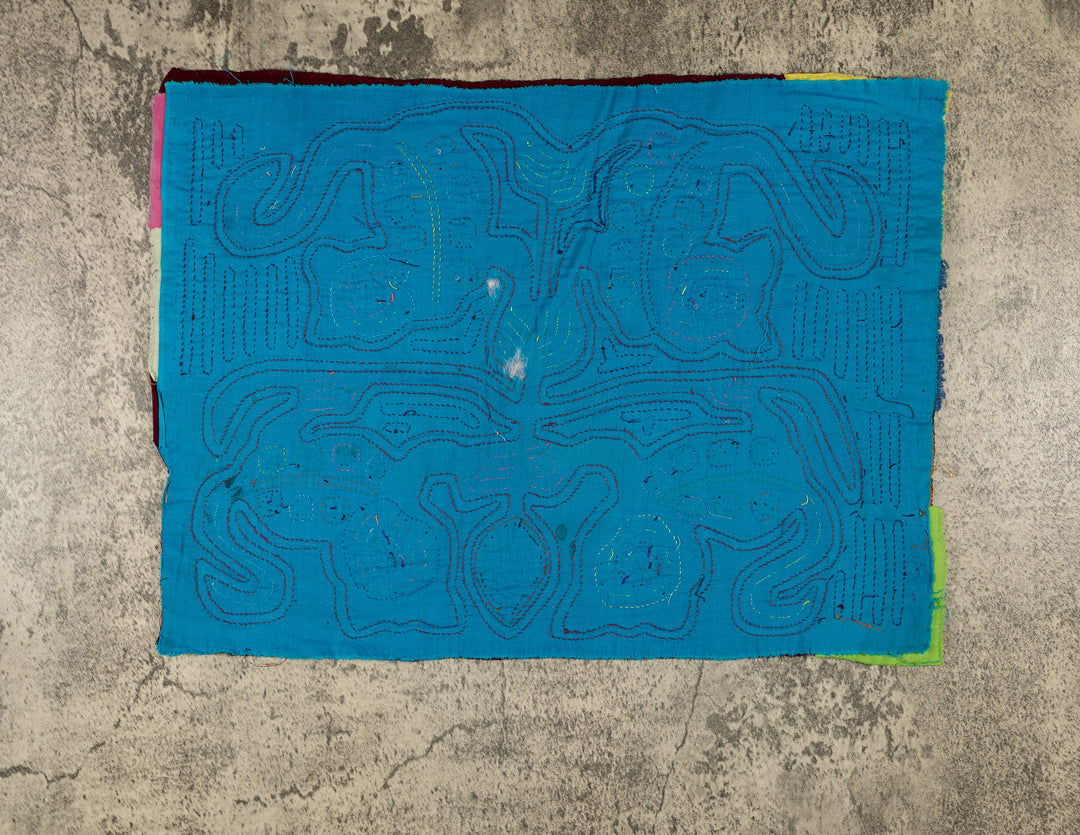 Burgundy And Turquoise Cat Menagerie Mola