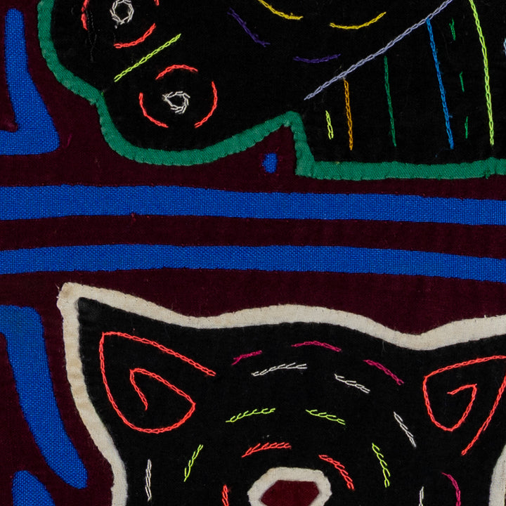 Burgundy And Blue Puppy Dog Mola