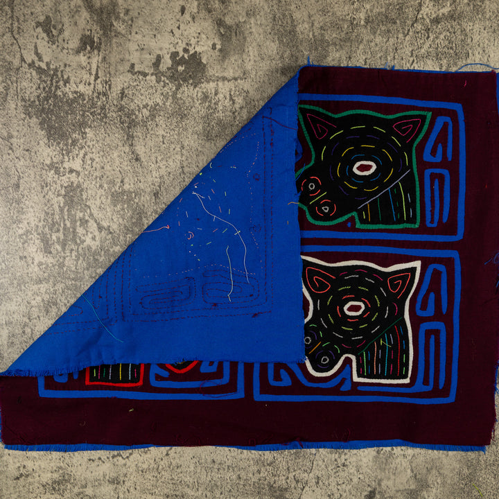 Burgundy And Blue Puppy Dog Mola