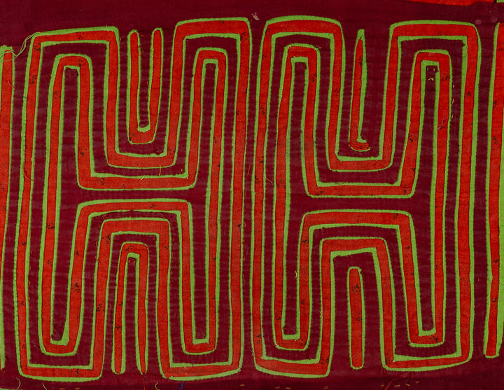Vintage Orange Green And Maroon Classic Design Mola
