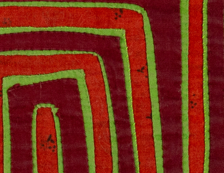 Vintage Orange Green And Maroon Classic Design Mola
