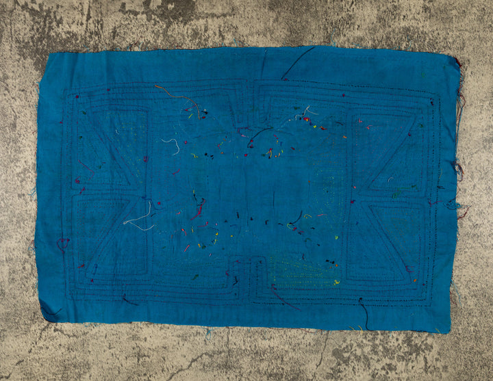 Burgundy And Turquoise Jungle Joker Mola