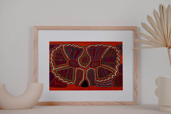 Orange And White Floral Flower Mola