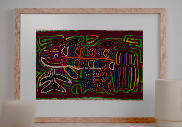 Maroon And Green Fish Aquarium Mola
