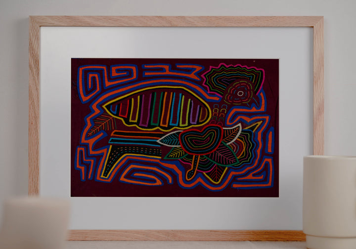 Burgundy And Blue Queen Of The Jungle Mola