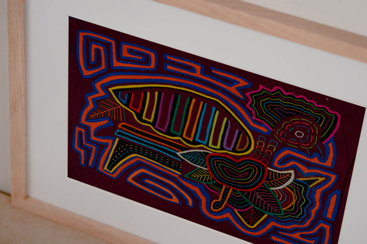 Burgundy And Blue Queen Of The Jungle Mola