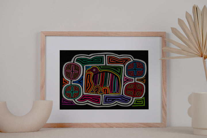 Rainbow Colors Birdcage Mola