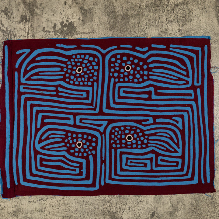 Burgundy And Blue Toucan Delight Mola