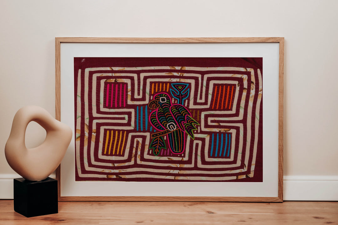 Vintage Machine-Stitched Classic Design Mola