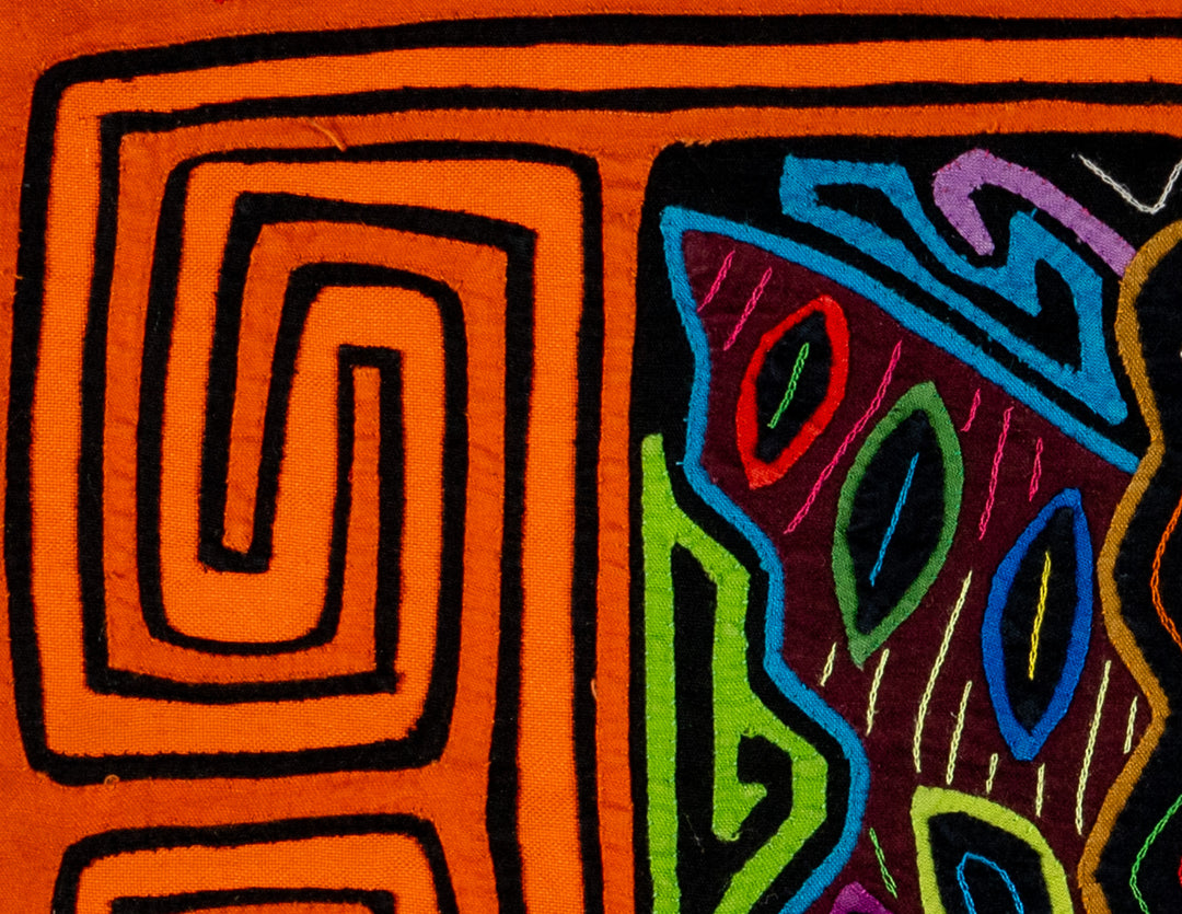 Orange And Black Angry Butterfly Symmetry Mola