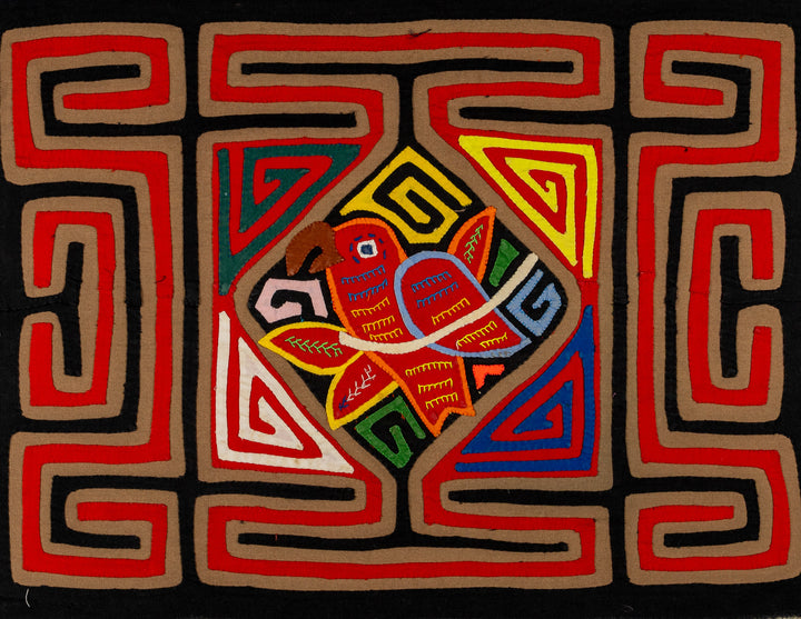 Black And Red Birdcage Mola