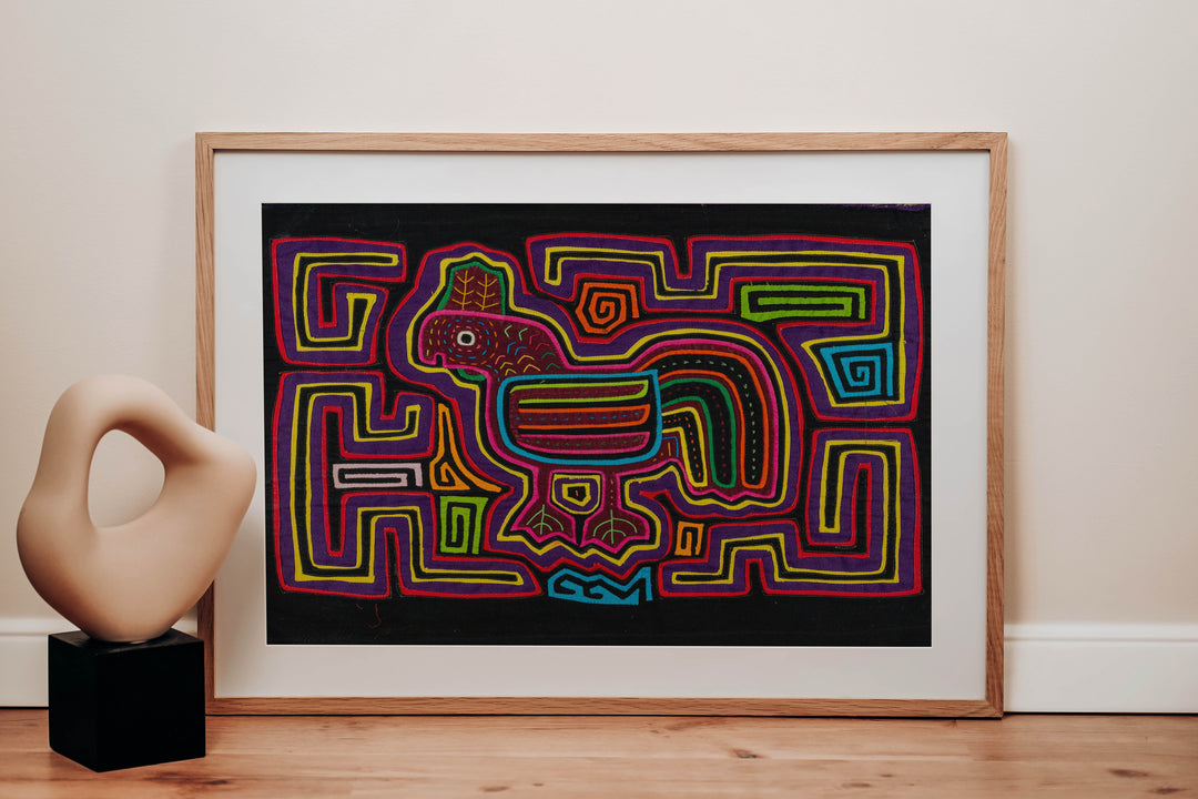 Vintage Machine-Stitched Classic Design Mola