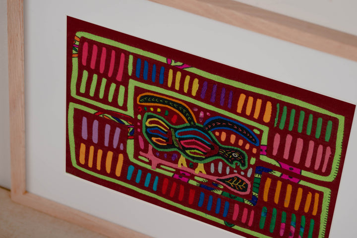 Burgundy And Green Winged Warrior Mola