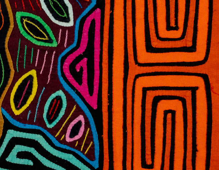 Orange And Black Angry Butterfly Symmetry Mola