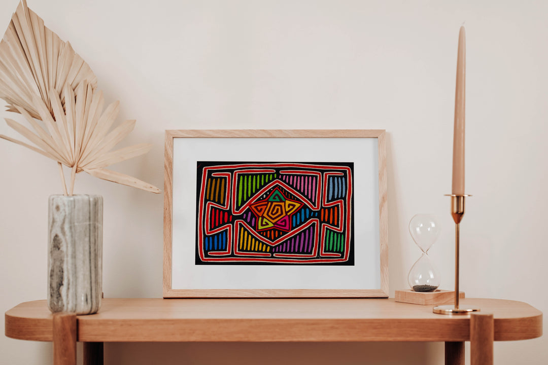 Classic Design With A Star Mola