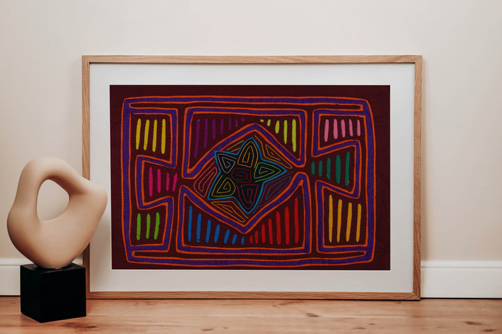 Burgundy And Purple Star Mola