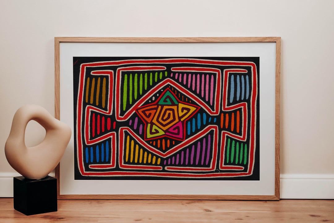 Classic Design With A Star Mola