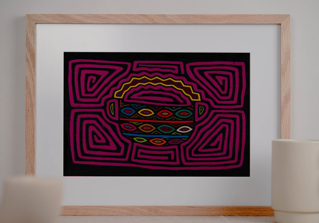 Magenta Easter Basket Piled With Eggs Mola