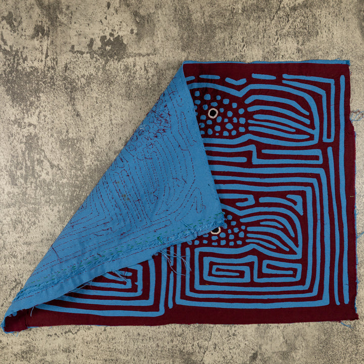 Burgundy And Blue Toucan Delight Mola