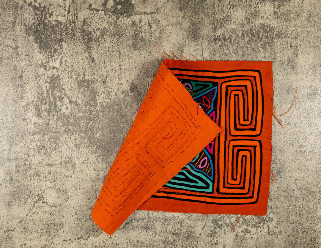 Orange And Black Angry Butterfly Symmetry Mola