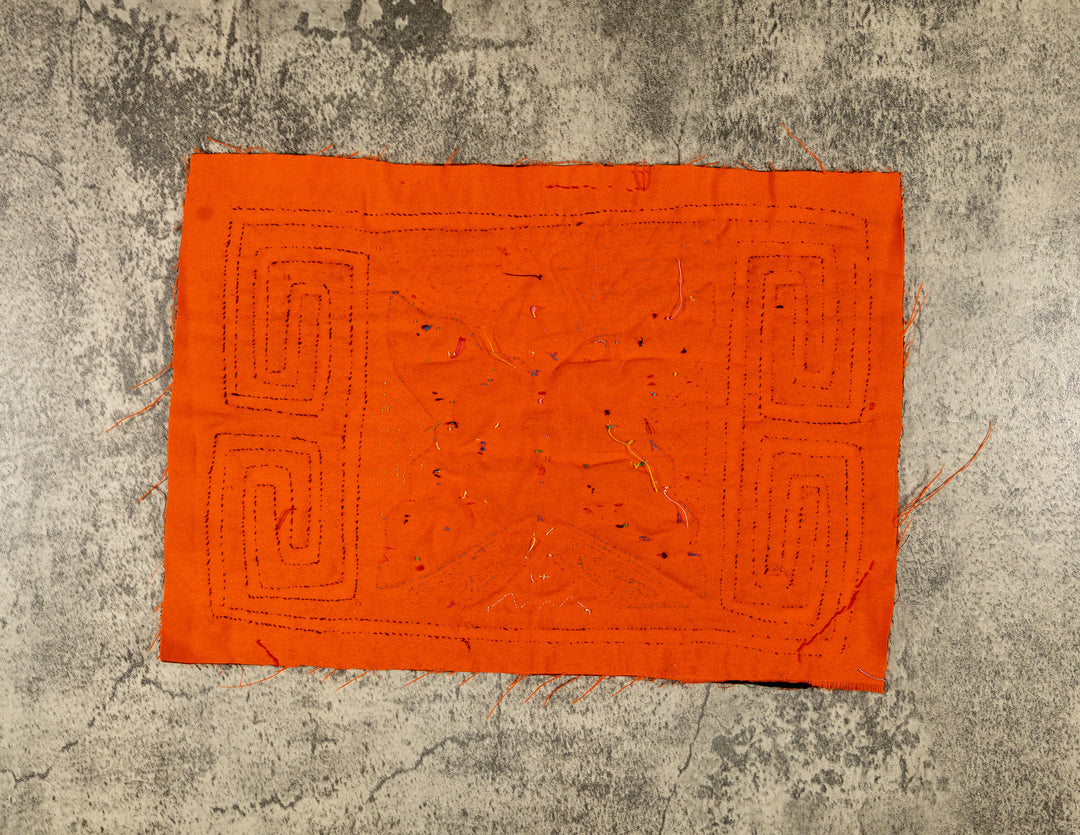 Orange And Black Angry Butterfly Symmetry Mola