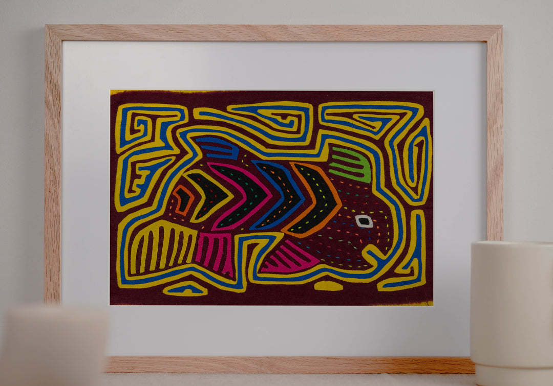 Maroon And Yellow Rainbow Tuna Fish Mola