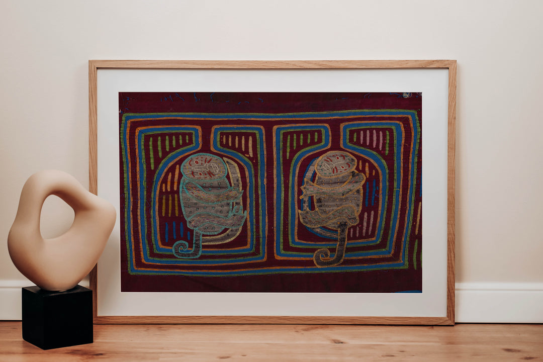 Vintage Machine-Stitched Classic Design Mola